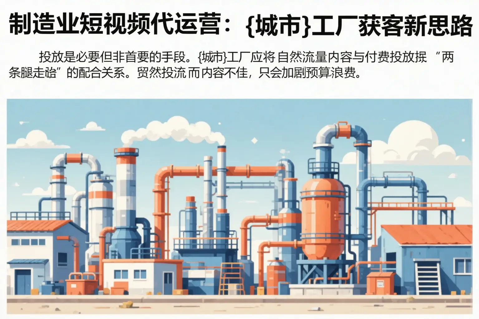 制造业短视频代运营:萧县工厂获客新思路